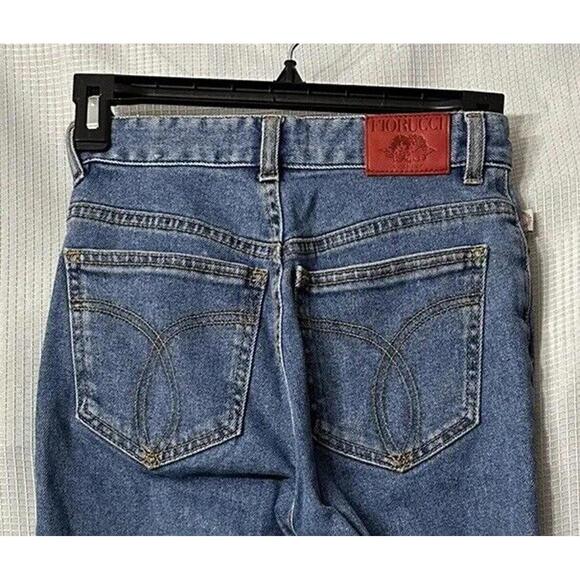 Fiorucci Italy Womens Ladies Juniors Salt‎ & Pepper YVES Slim Crop Jeans Size 24 - Picture 9 of 9